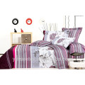 Conjunto de cama de flores grandes, conjunto de ropa de cama algodón, conjunto de ropa de cama fucsia